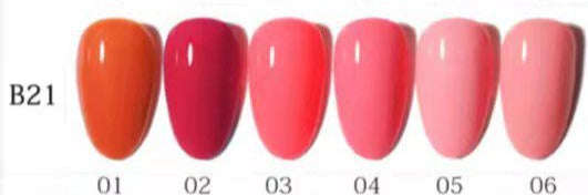 AS - UV Gel Polish - B21 (Pink/Red) Series