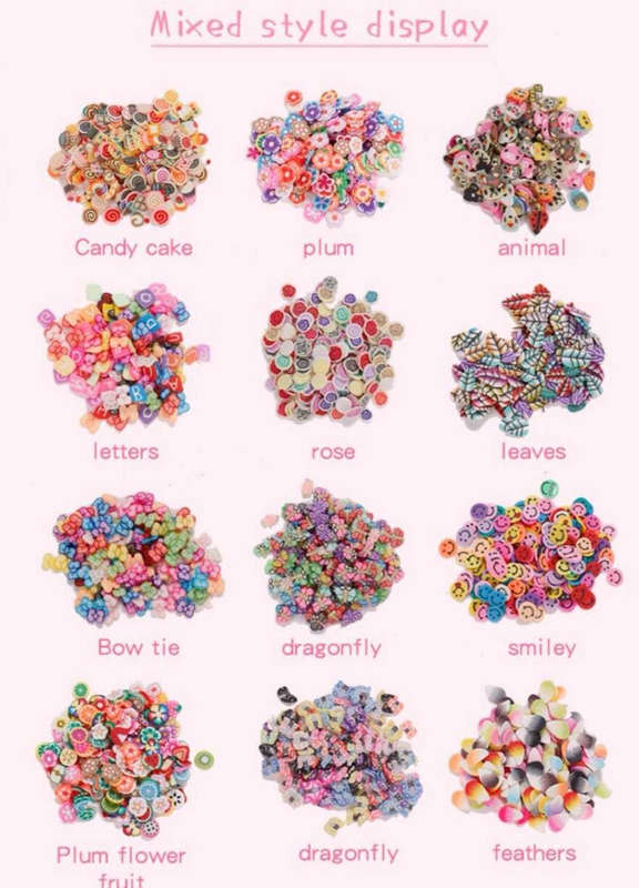 3D Mini Décor - Mix Clay Slices - 12 Designs