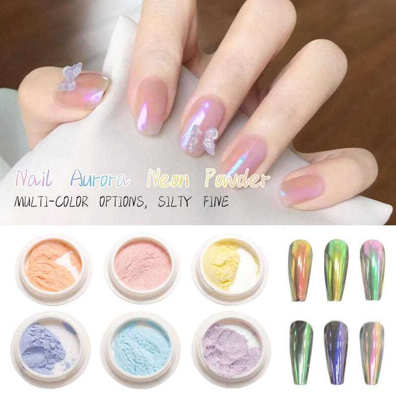 Chrome Powder - Aurora Neon / Pearl - 6pcs