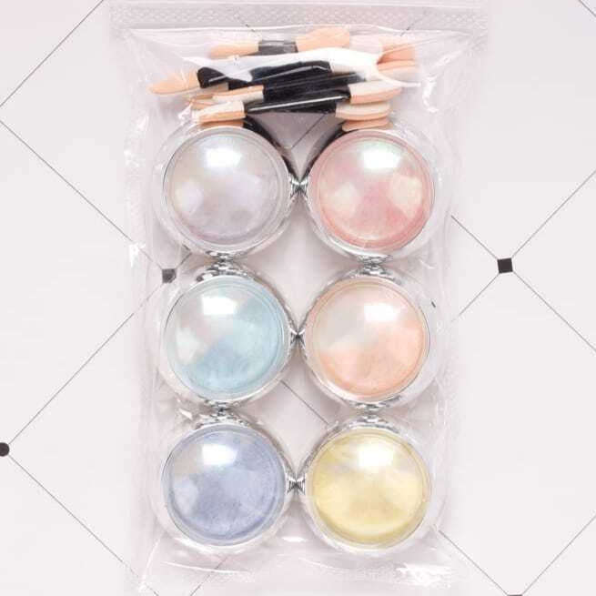 Chrome Powder - Aurora Neon / Pearl - 6pcs