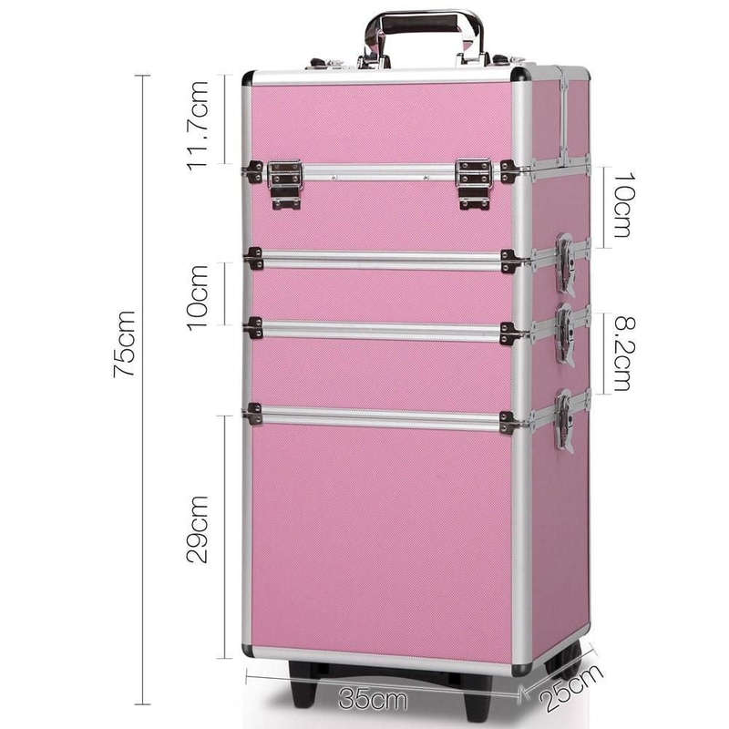 Storage Case - Professional Beauty Case / Make-up Case Trolly - 4 Layer