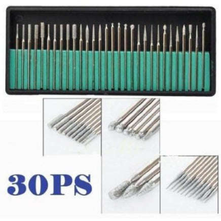 Drill Bit Set For Electric Nail File/Drill - 30pcs
