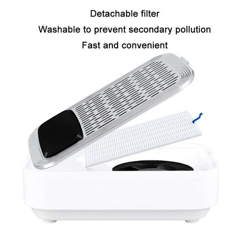Nail Dust Collector / Manicure Vacuum Cleaner - Rechargeable & Adjustable Speed - 80w - White & S...
