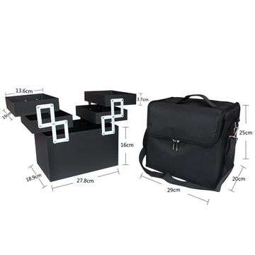 Storage Case - Cosmetic - Black Martial