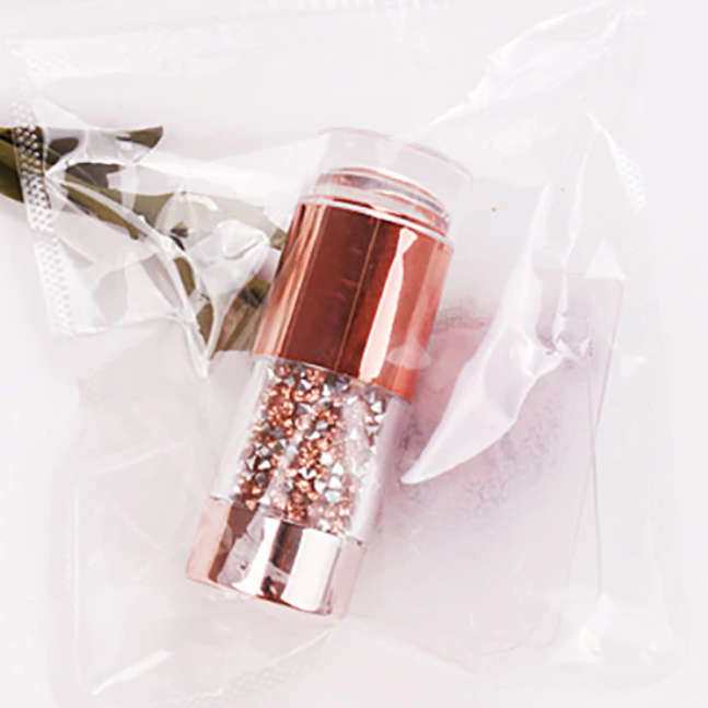 Stamper - Dual Sided with Clear and White Jelly with Rhinestone