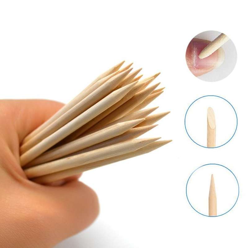 Orange Wooden Sticks - 20pcs