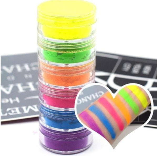 Fluorescent Neon Powder 6pcs