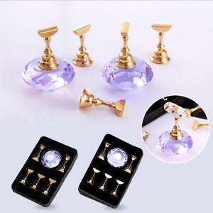 Nail Art Display - Crystal base + 5 holders