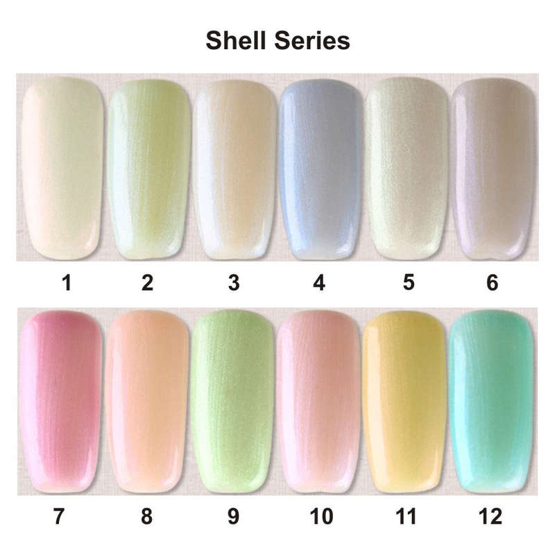 AS - UV Gel Polish - Shell Series - All 12