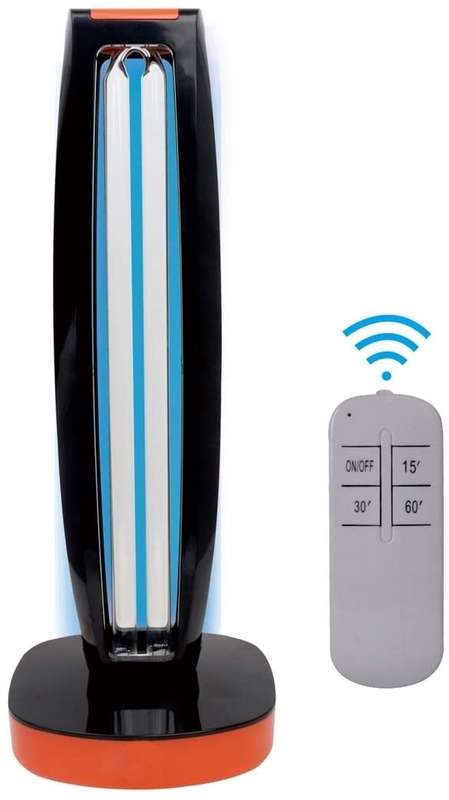 Sterilization Lamp Ultraviolet Germicidal Lamp Remote -Orange