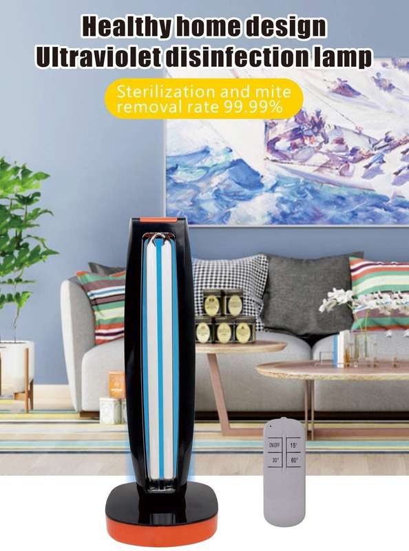 Sterilization Lamp Ultraviolet Germicidal Lamp Remote -Orange