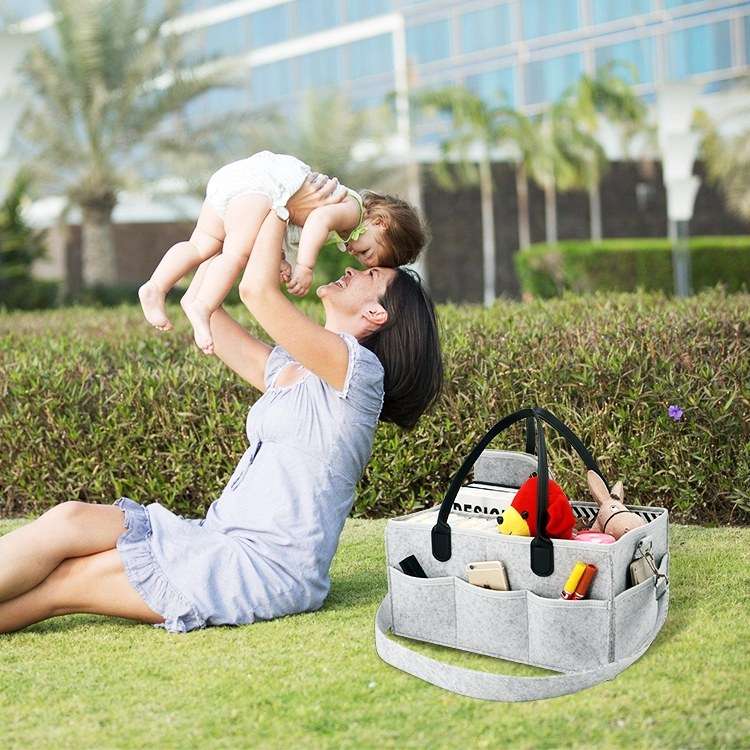 Large Capacity Nursery Storage Diaper Caddy organizer