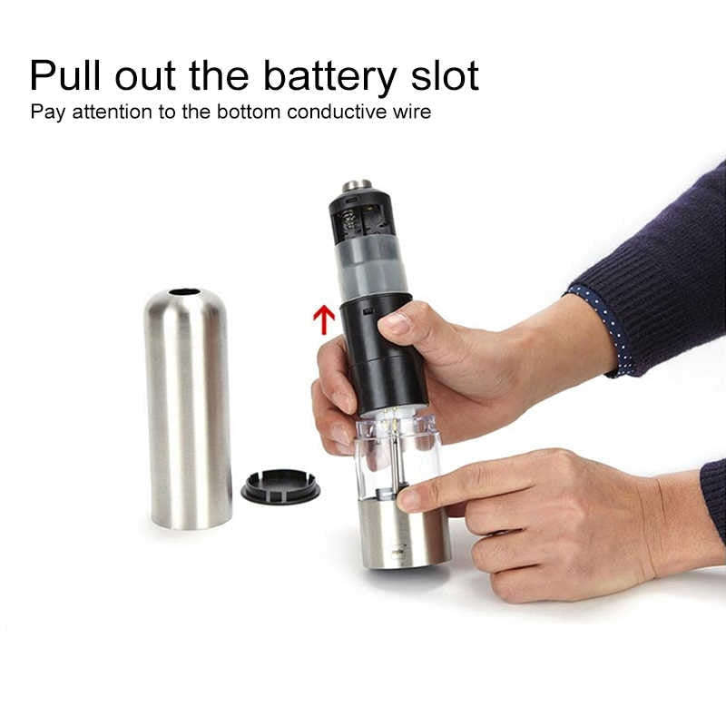Automatic Electric Pepper Seasoning Grinder - ecomstock