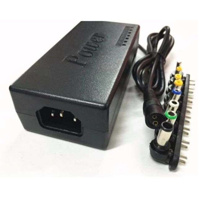 Multifunctional Notebook Charger Laptop Power Adapter - Black