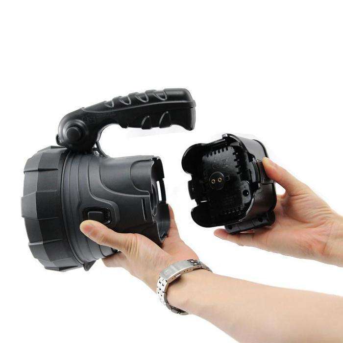 solar rechargeable outdoor LED search light - ecomstock