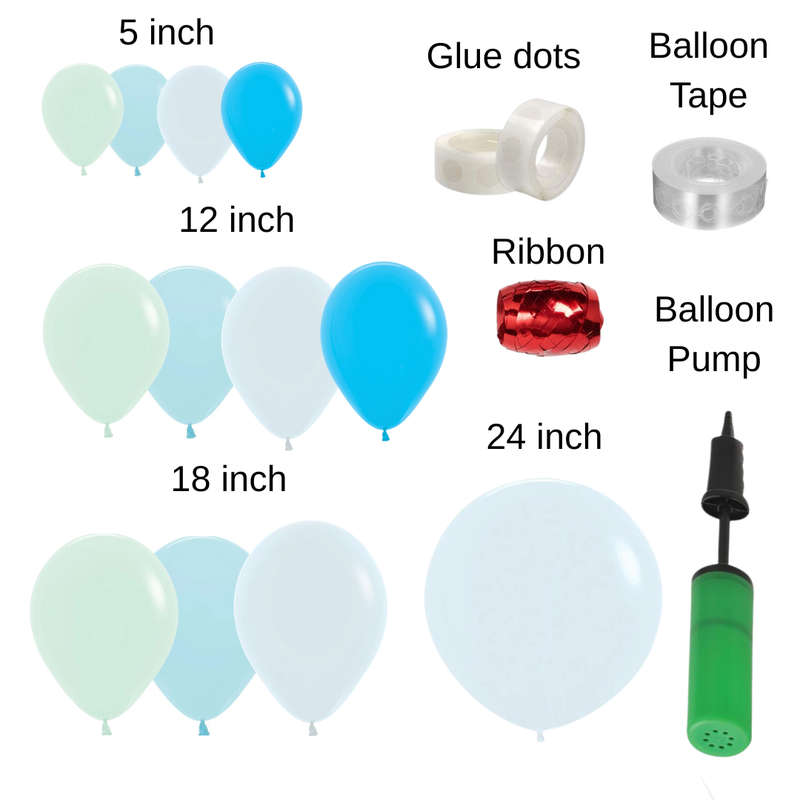 Peppa Pig Themed Balloon Garland Kit  George Pig