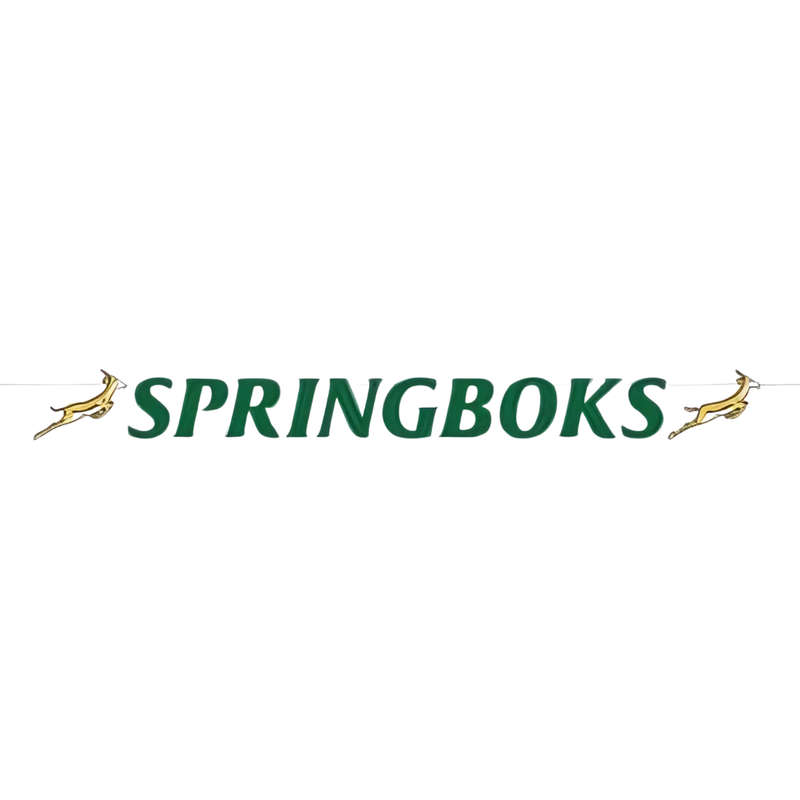 Springbok Themed Paper Banner  2m