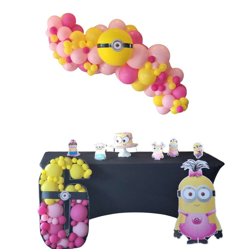 GRAB AND GO  OR MEDIUM BALLOON GARLAND personalized kiddies birthday party themed decor party cus...