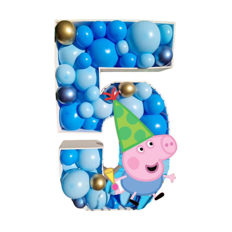 Peppa Pig Balloon Mosaic