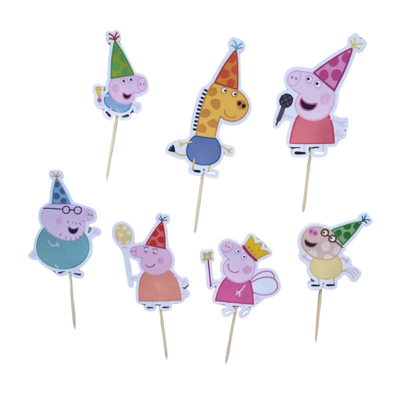 Peppa Pig Mini Cupcake Toppers