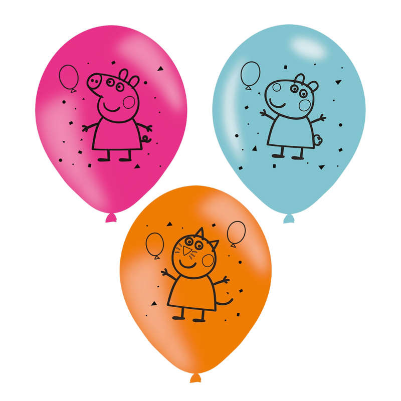 Peppa Pig Latex Balloons Set of 6