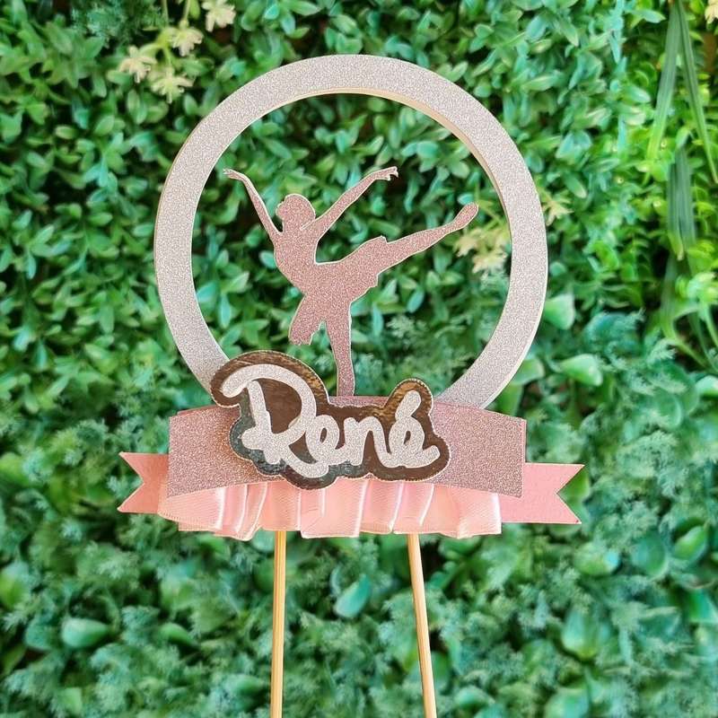BALLERINA OR BALLET CAKE TOPPER