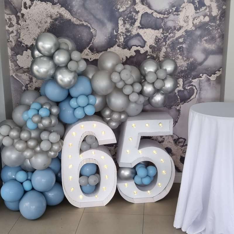 MARQUEE NUMBERS AND BALLOON SETUP Balloon Garland
