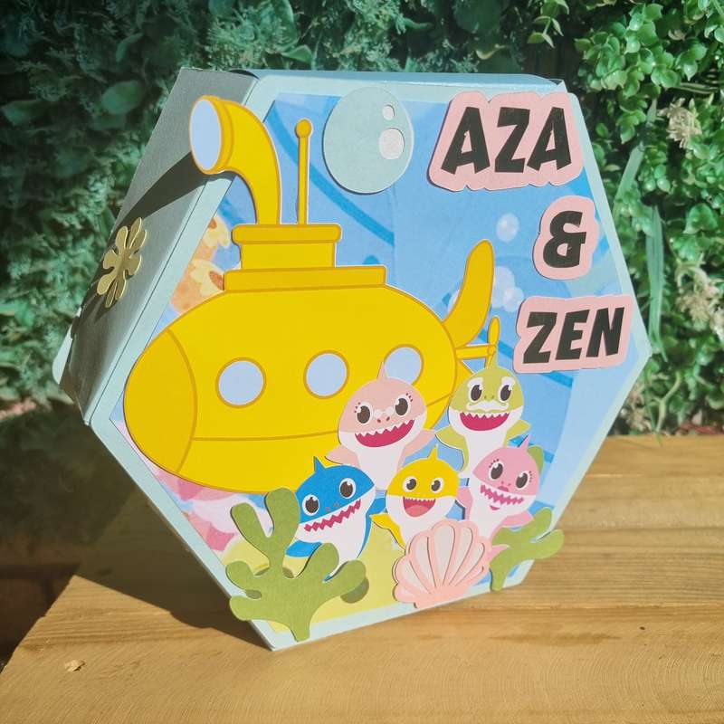 BABY SHARK HEXAGONAL GIFT BOX PARTY PACK