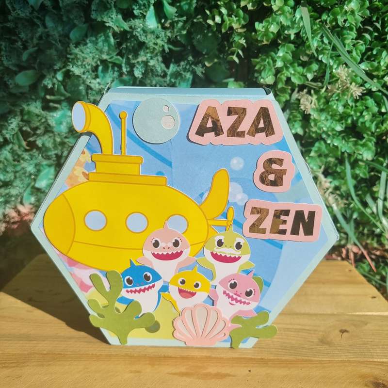 BABY SHARK HEXAGONAL GIFT BOX PARTY PACK