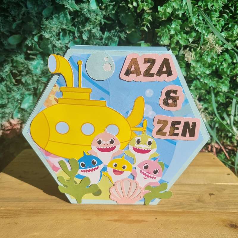BABY SHARK HEXAGONAL GIFT BOX PARTY PACK