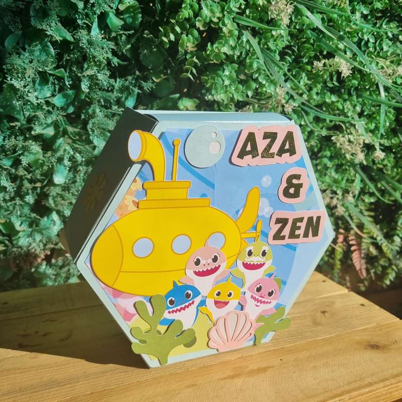 BABY SHARK HEXAGONAL GIFT BOX PARTY PACK