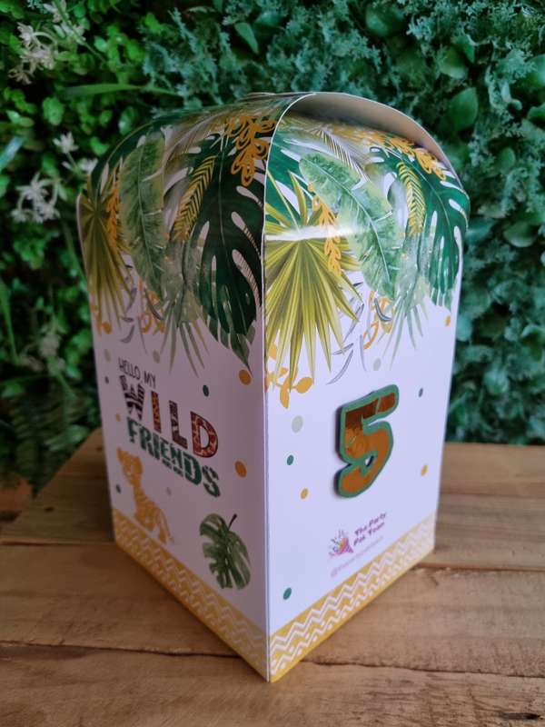 SAFARI WILD SQUARE BOX PARTY PACKS BOX