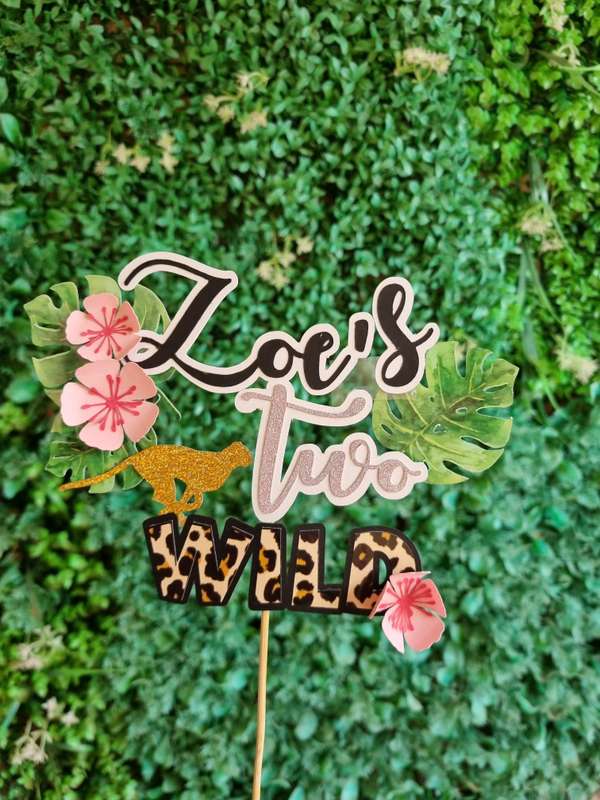 TWO WILD CAKE TOPPER
