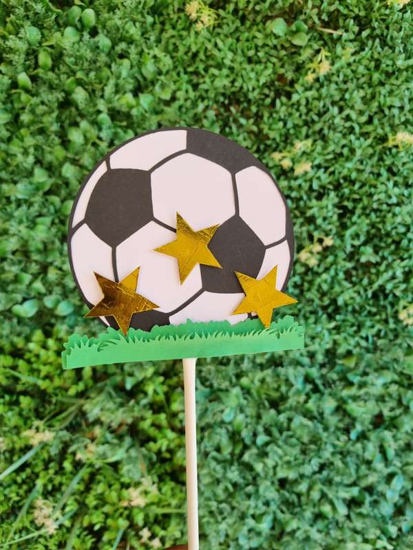 SOCCER CAKE TOPPER