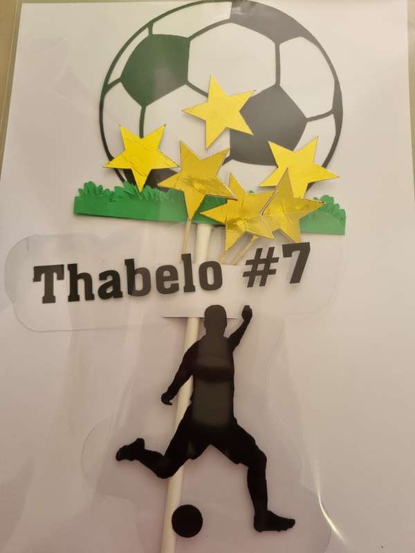 SOCCER CAKE TOPPER