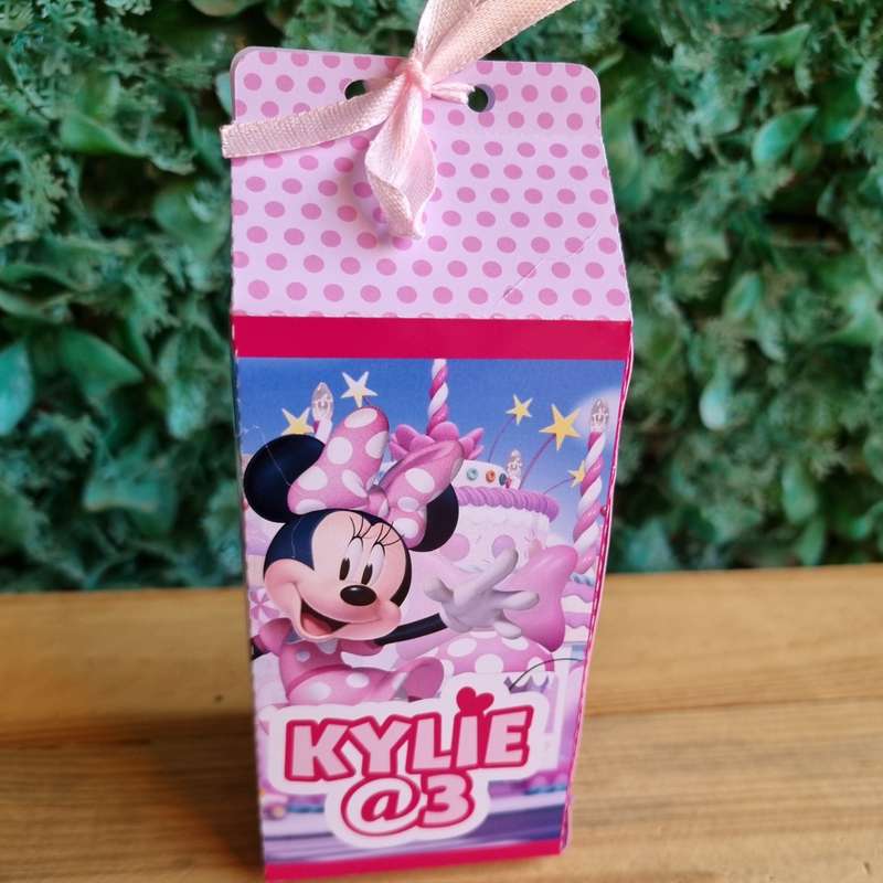 MINNIE MOUSE AND DAISY DUCK MILK BOX PARTY PACKS BOX