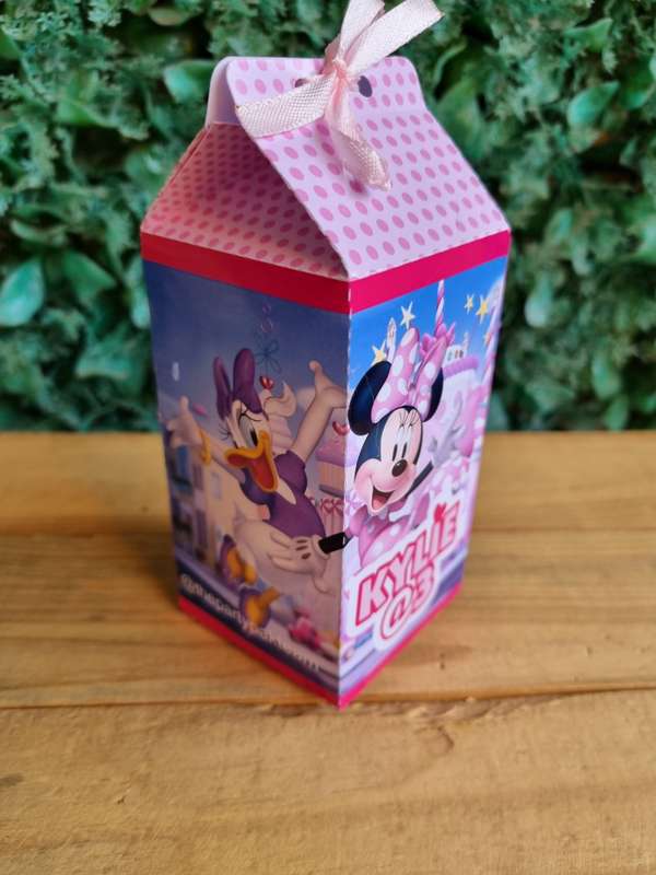 MINNIE MOUSE AND DAISY DUCK MILK BOX PARTY PACKS BOX