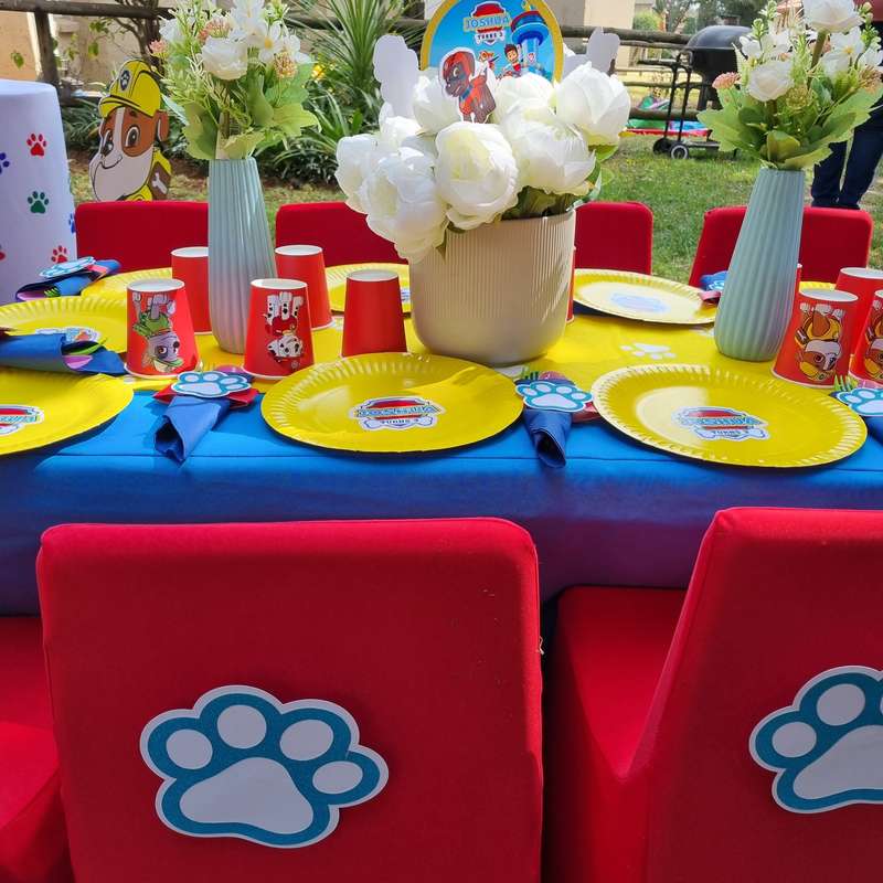 Kiddies Table and Chair Setup for 6