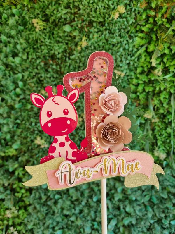 GIRAFFE CAKE TOPPER