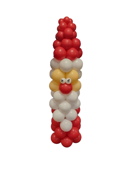 SANTA  BALLOON COLUMN