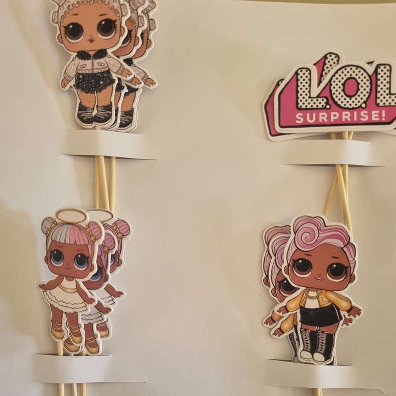 LOL SURPRISE CUPCAKE MINI TOPPER