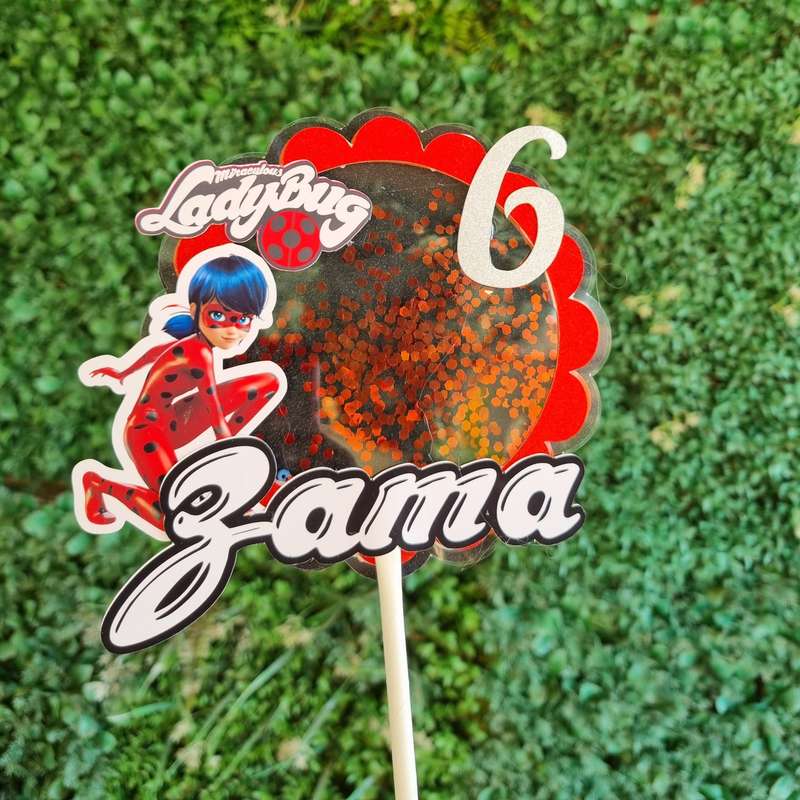 MIRACULOUS LADYBUG CAKE TOPPER