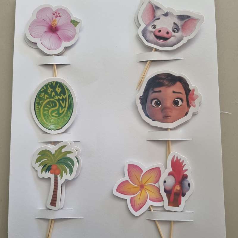 MOANA CUPCAKE TOPPER  SET OF 12 birthday party themed decor