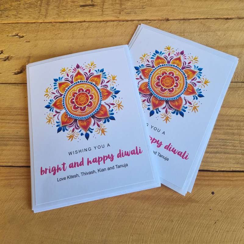 DIWALI DEEPAVALI THEMED STICKERS SET OF 12