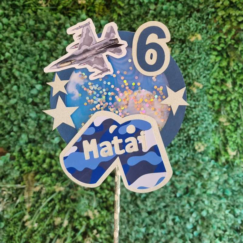 FIGHTER JET CAKE TOPPER