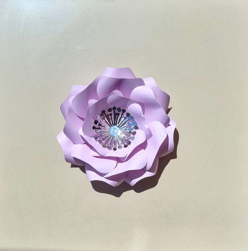 DO IT YOURSELF SINGLE MEDIUM PAPER FLOWER, Nursery paper flowers, nursery decor,  paper flowers b...