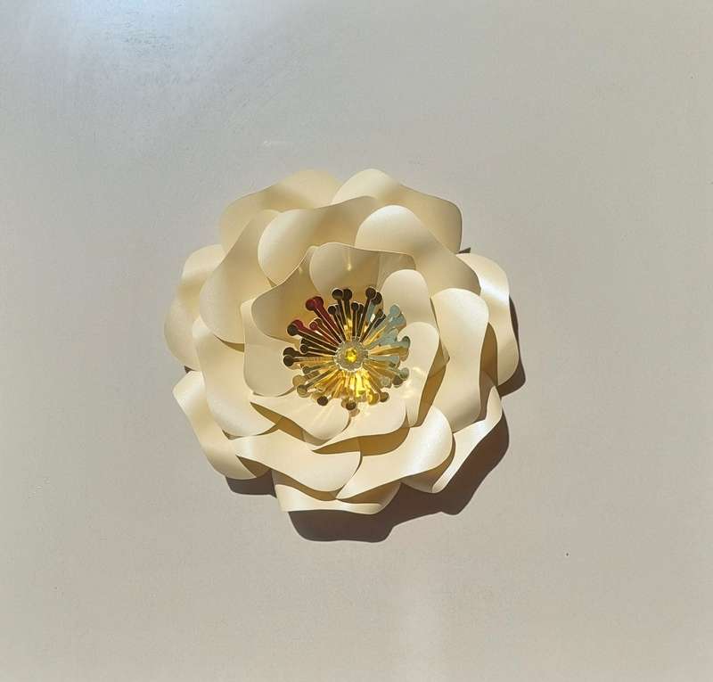 DO IT YOURSELF SINGLE MEDIUM PAPER FLOWER, Nursery paper flowers, nursery decor,  paper flowers b...