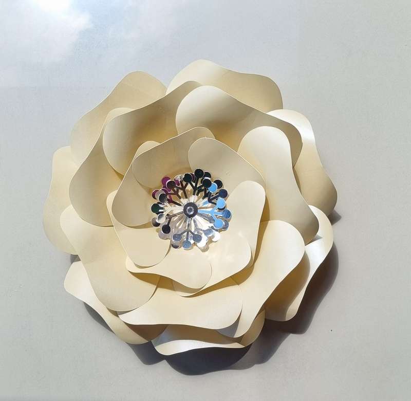 DO IT YOURSELF SINGLE LARGE PAPER FLOWER, Nursery paper flowers, nursery decor,  paper flowers ba...