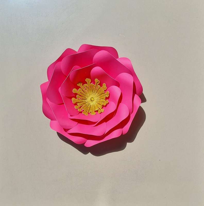 DO IT YOURSELF SINGLE MEDIUM PAPER FLOWER, Nursery paper flowers, nursery decor,  paper flowers b...