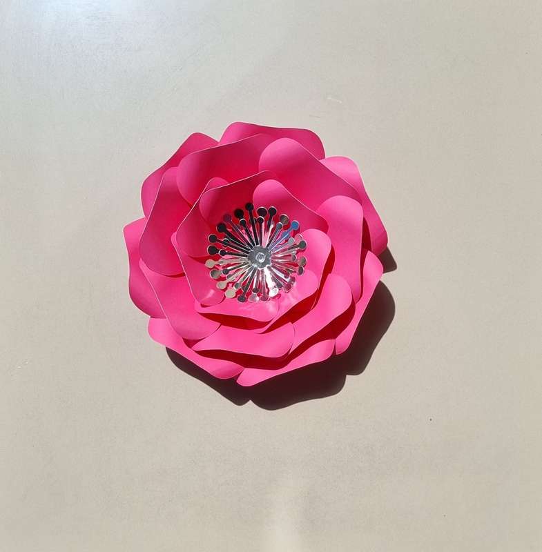 DO IT YOURSELF SINGLE MEDIUM PAPER FLOWER, Nursery paper flowers, nursery decor,  paper flowers b...